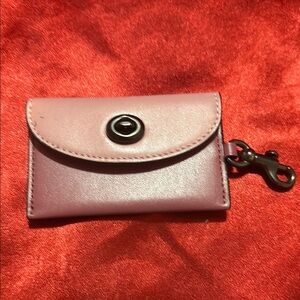Pink Card Holder with Clasp